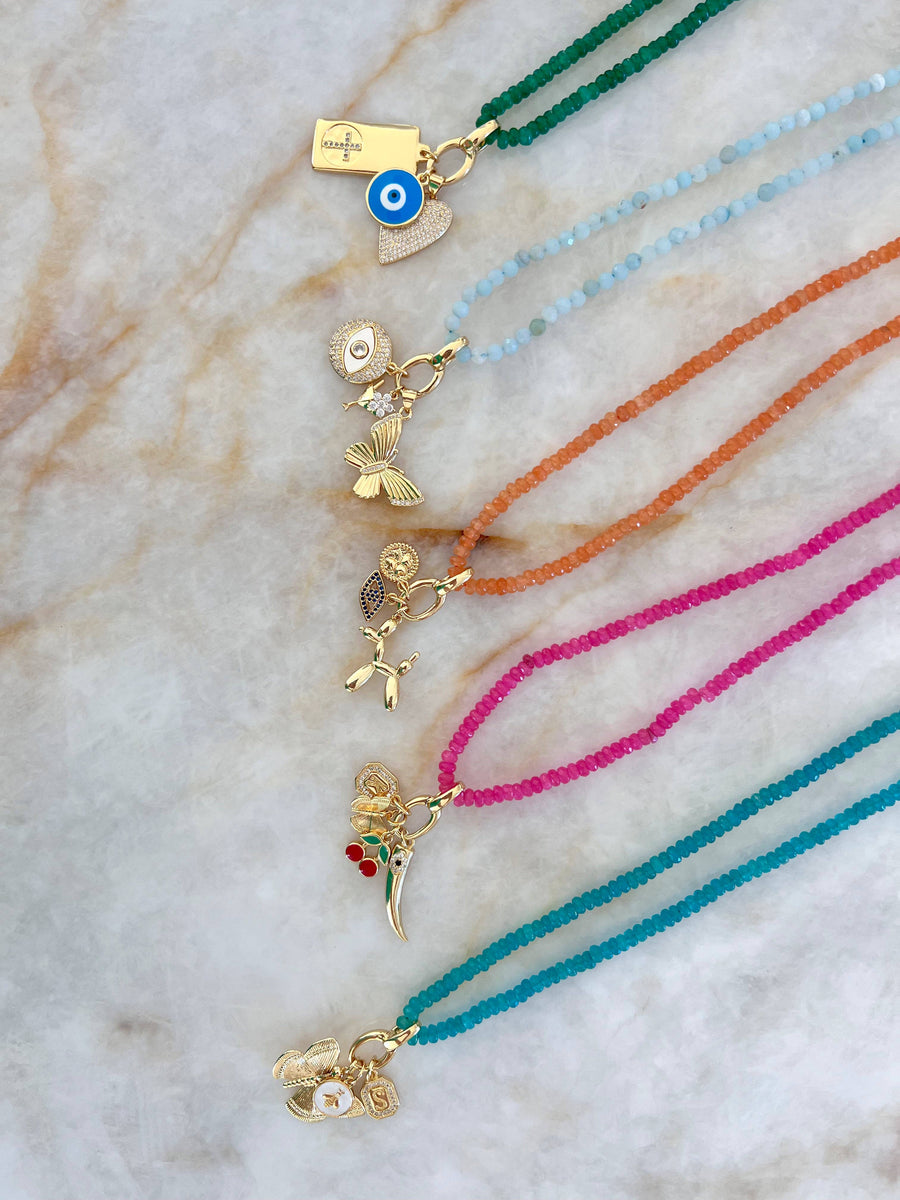 It's Especially Lucky- Orange, Beaded Necklace