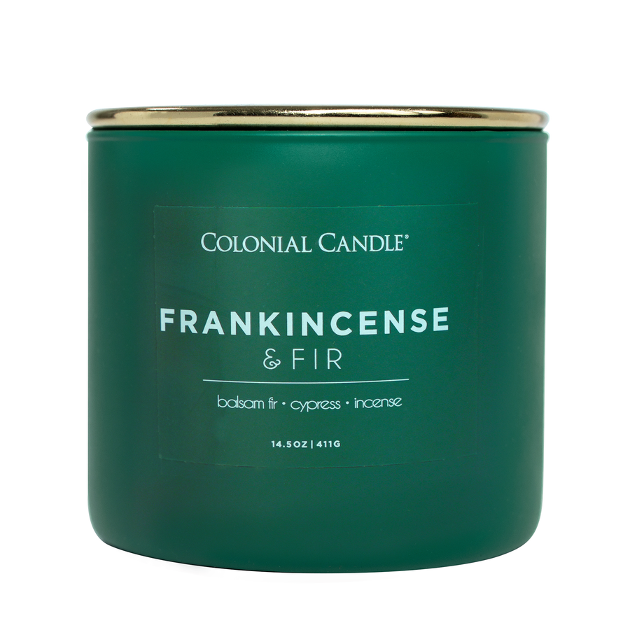 Frankincense & Fir Scented Jar Candle, Soy Blend Wax, 14.5oz
