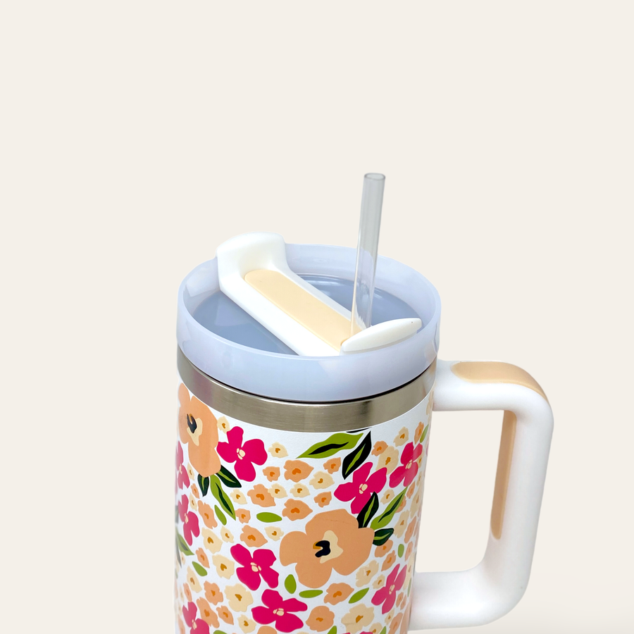 The Darling Effect - 40oz Take Me Everywhere Tumbler - Lively Flora