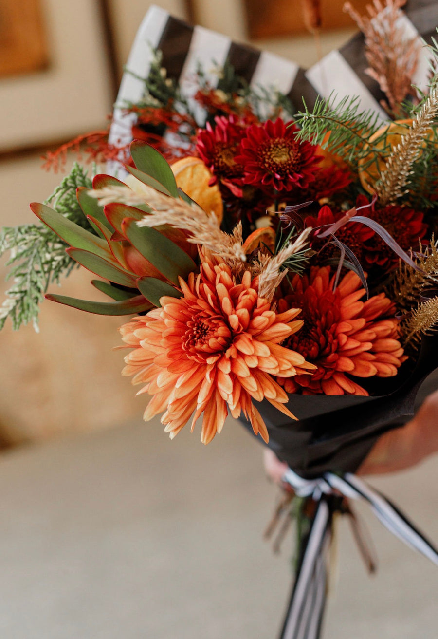 Pine + Plaid Colllection - Hand-Tied Bouquet