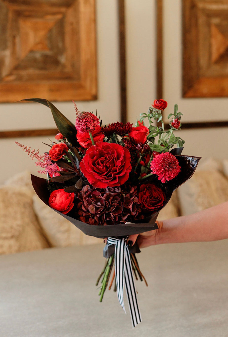 Ruby Pine Colllection - Hand-Tied Bouquet