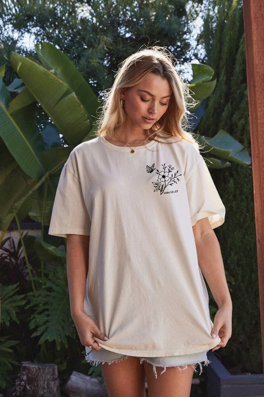 Consider How The Wildflowers Grow Luke 12:27 | Graphic Tee
