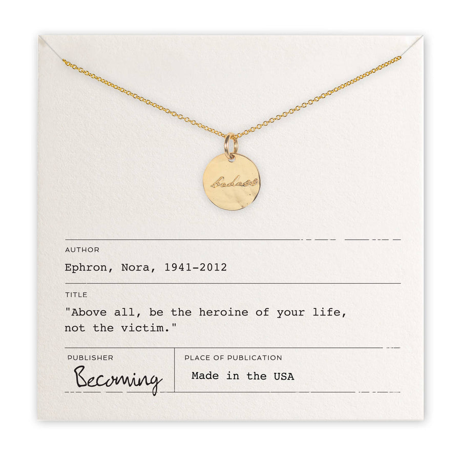 Becoming Jewelry - Badass Necklace: Gold Fill