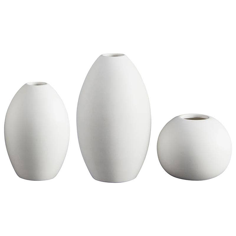 47th & Main (Creative Brands) - Bisque White Matte Vase