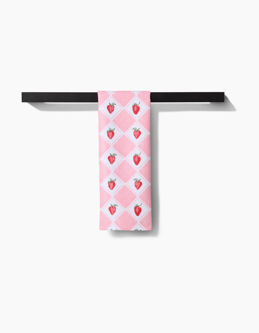 Geometry - Vera Strawberries Tea Towel