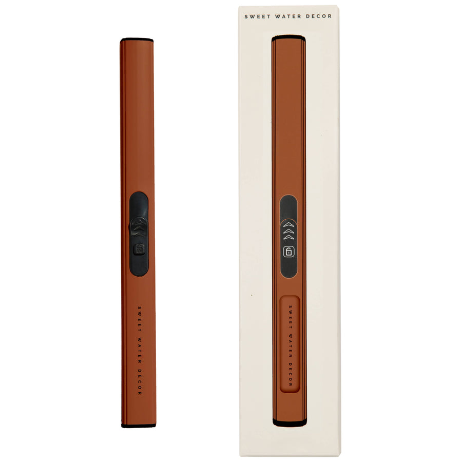 Burnt Orange Rechargeable Electric Lighter -Home Decor