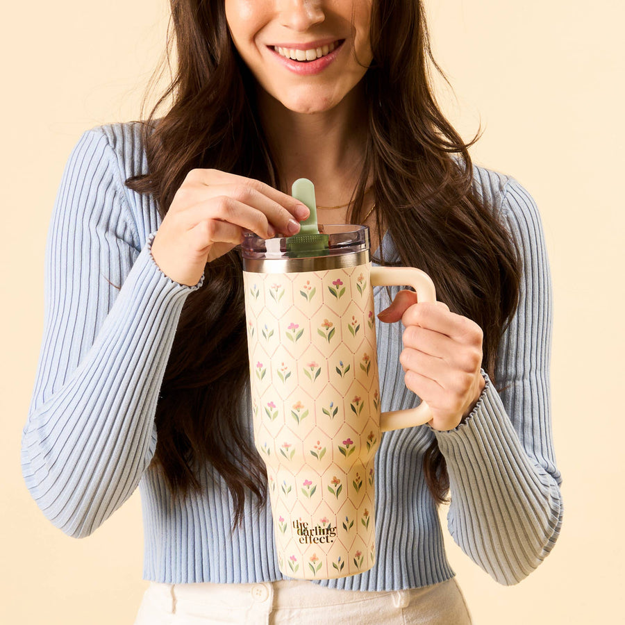 The Darling Effect - 40 oz Lifestyle Flip Straw Tumbler-Handpicked For You