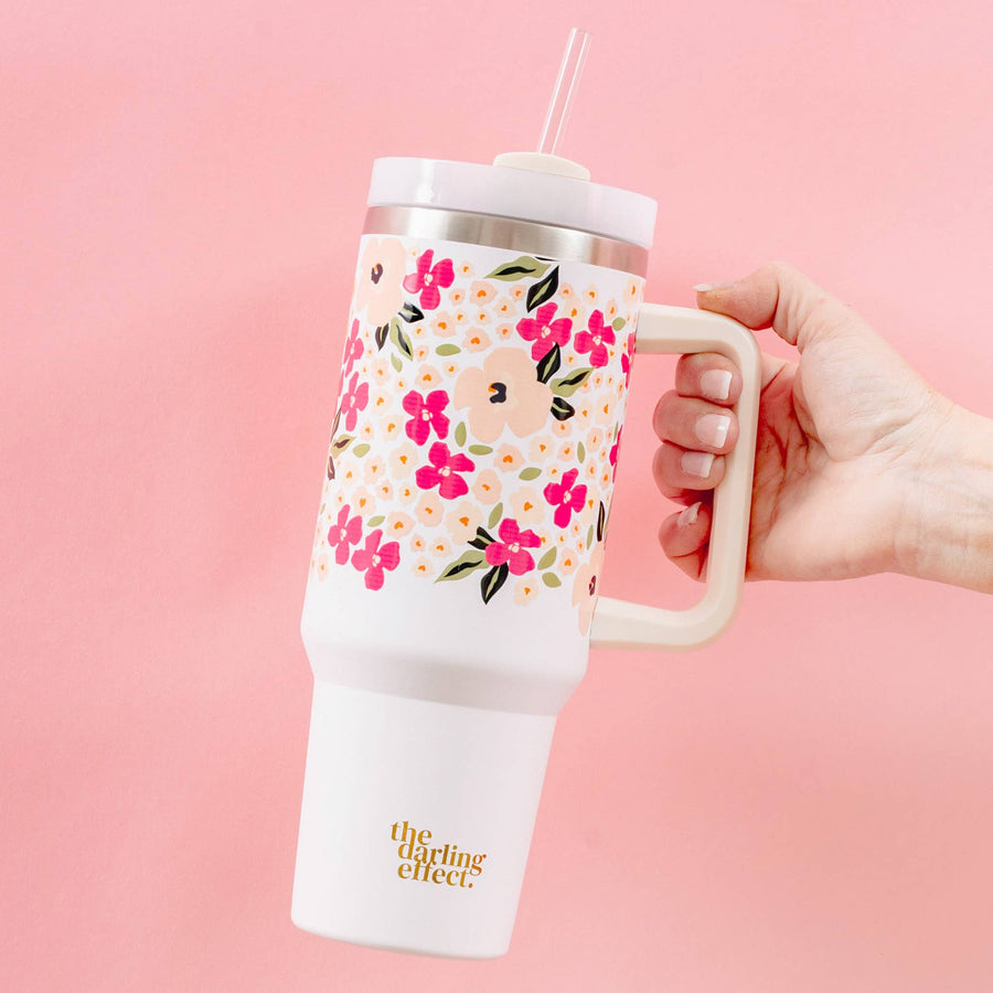 The Darling Effect - 40oz Take Me Everywhere Tumbler - Lively Flora