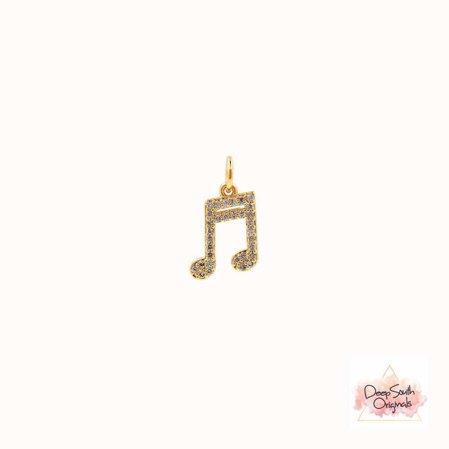Deep South Org. Sparkle MusicNote Charm