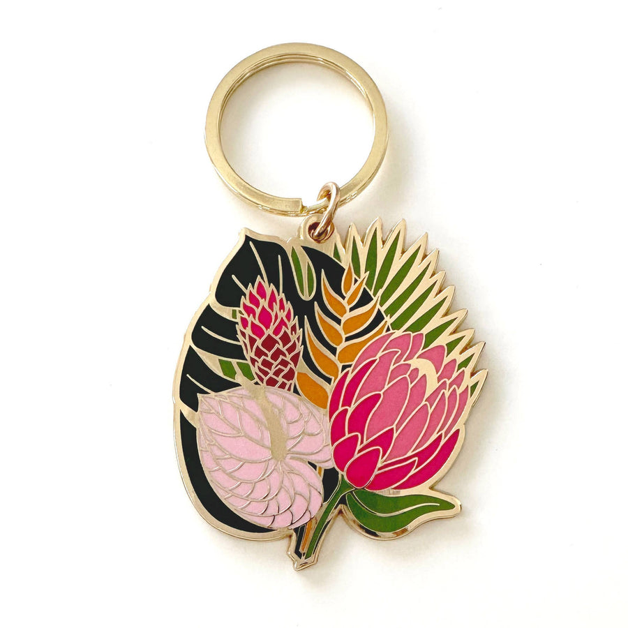 Celeste Tropical Bouquet Flower Keychain | Mother's Day Gift