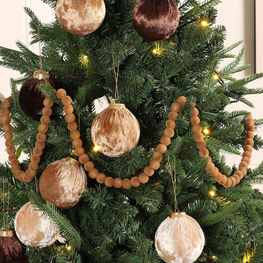 Brown Velvet Ball Garland