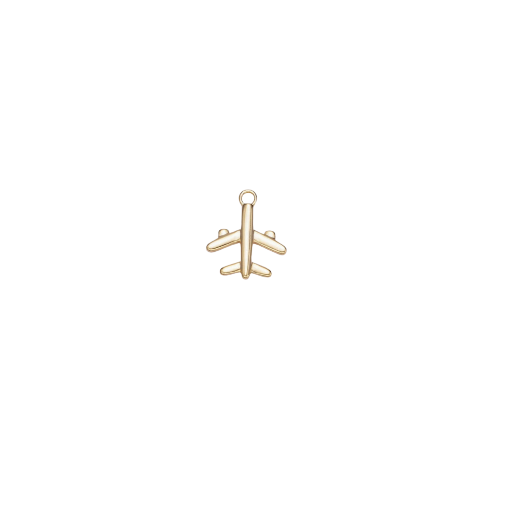 It's Especially Lucky - Mini Airplane Charm
