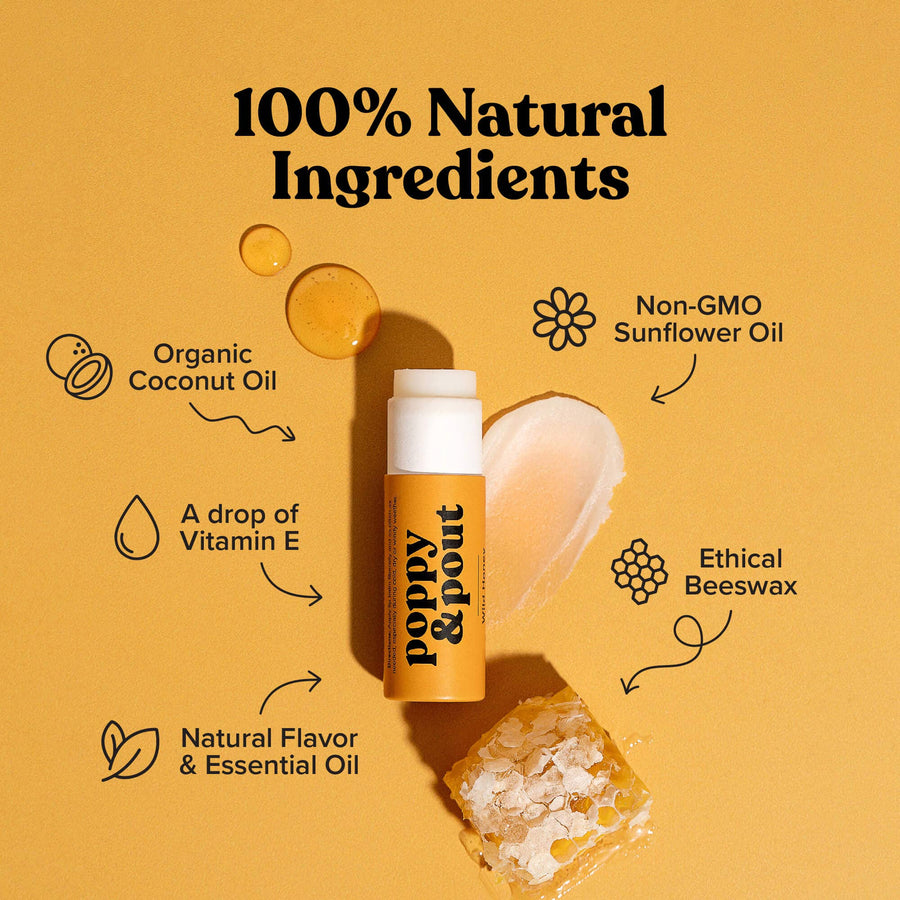 Poppy & Pout - Wild Honey Lip Balm