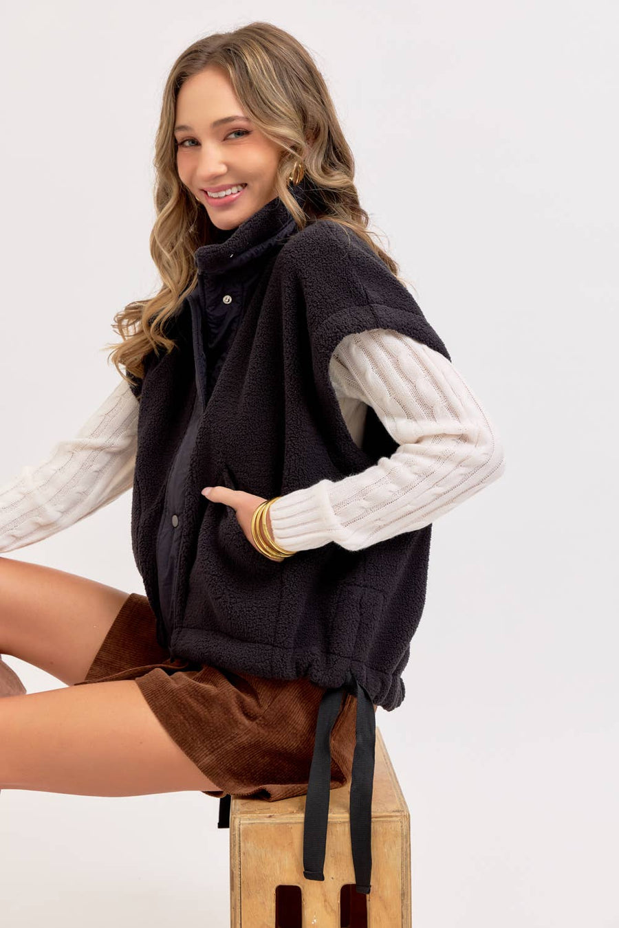 Oversized Fleece Vest