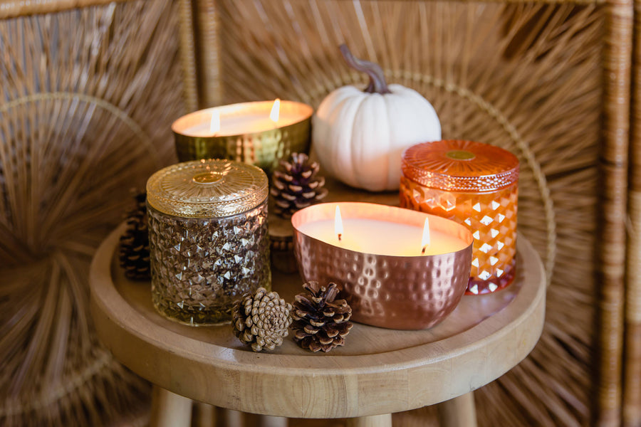 Pomander Orange 15oz Shimmer Candle 2 wick