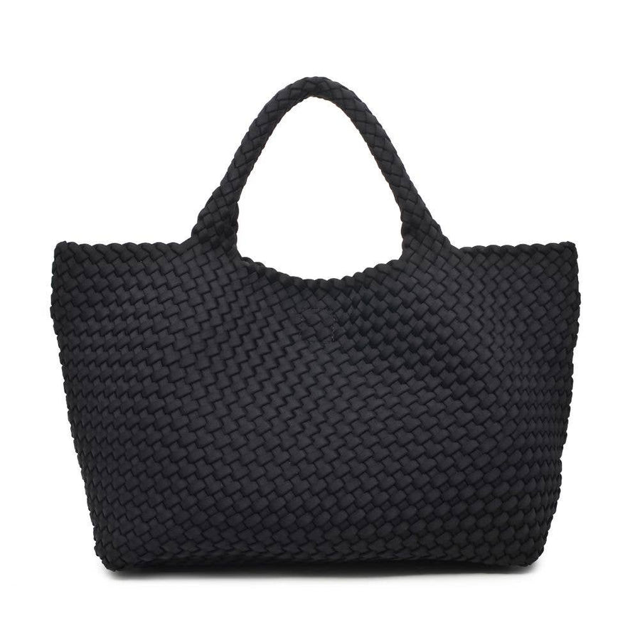 Sol and Selene - Sky's The Limit - Large Woven Neoprene Tote: Black