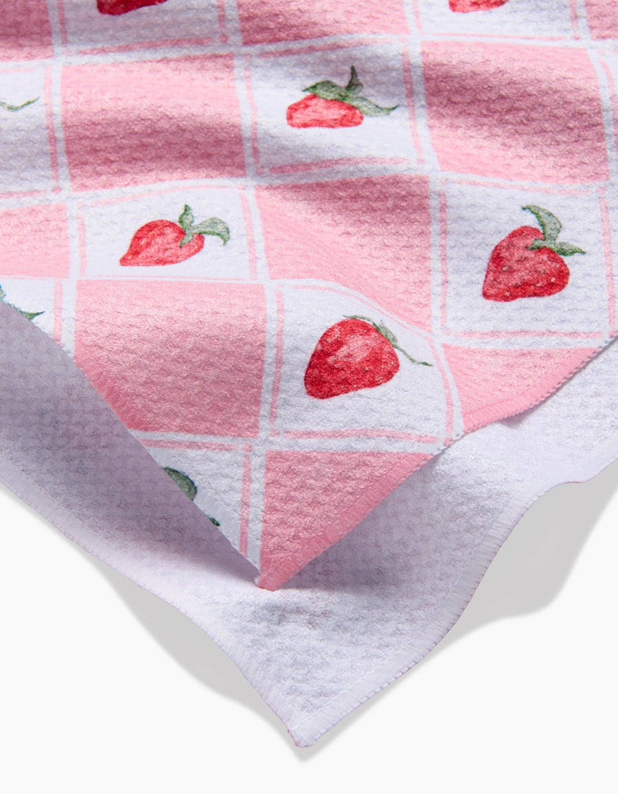 Geometry - Vera Strawberries Tea Towel