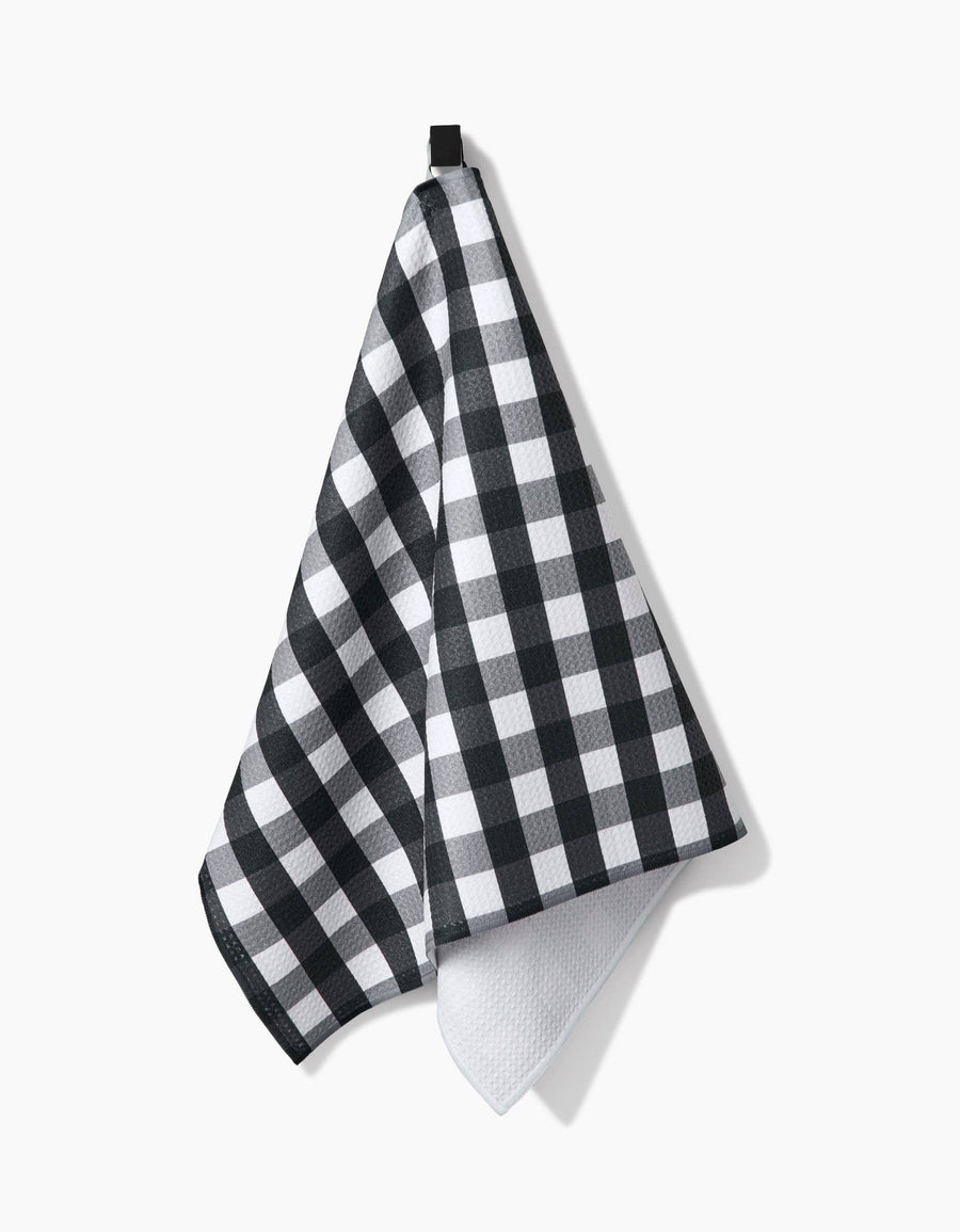 Geometry - Midnight Flannel Tea Towel