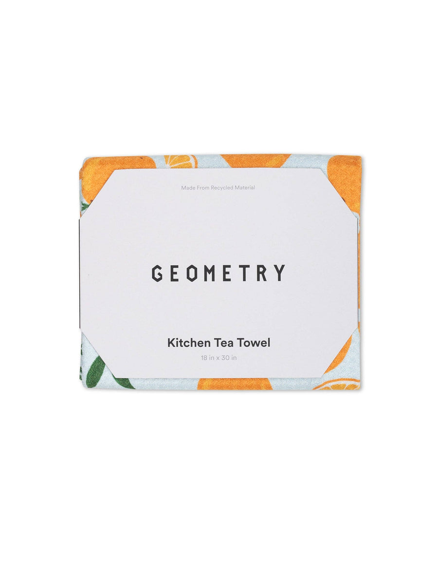 Geometry - Sweet Orange Tea Towel