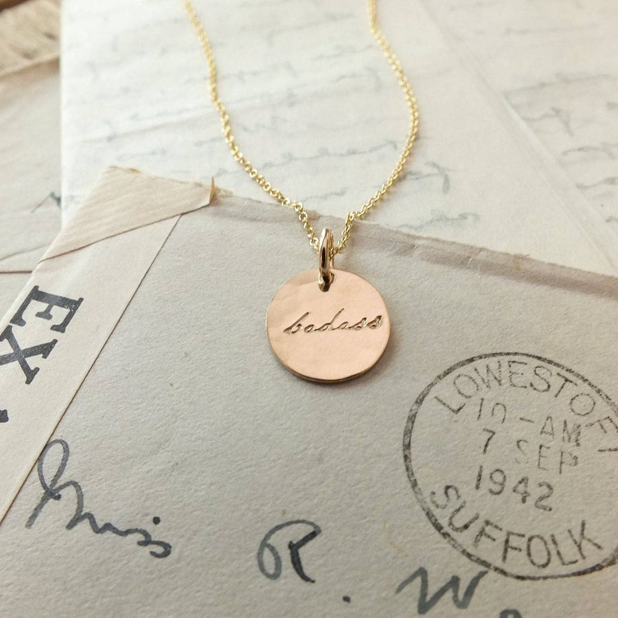 Becoming Jewelry - Badass Necklace: Gold Fill