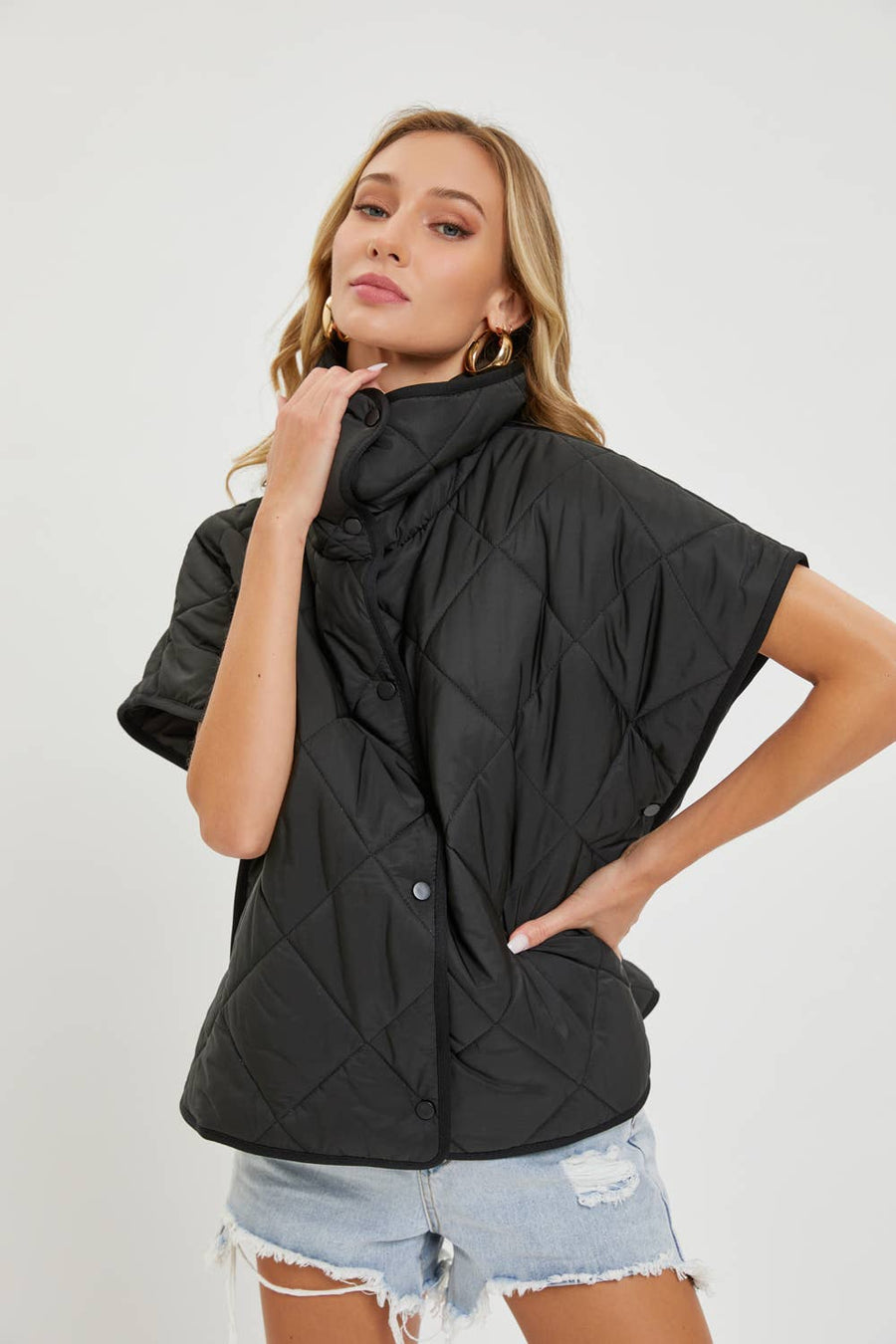Qulited padded vest