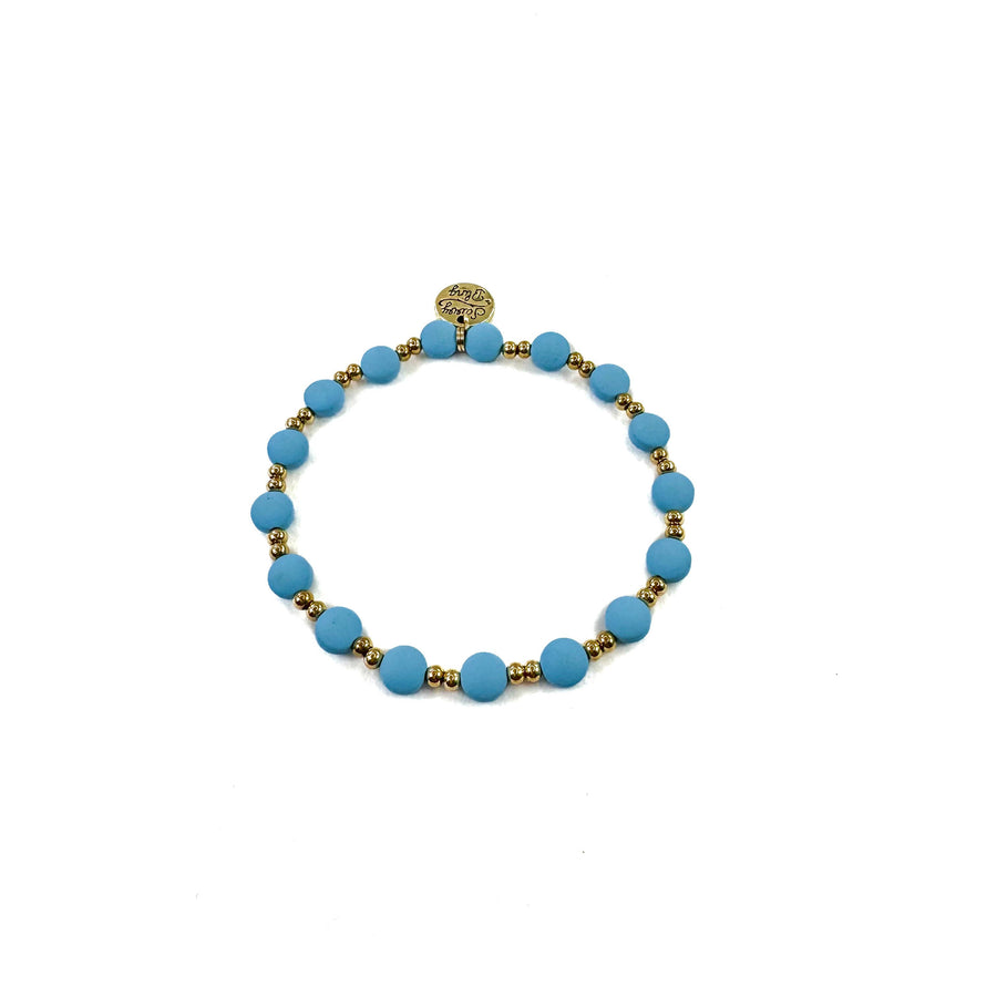 Savvy Bling - Easter Spring Gold Filled Bracelets: Mint & Gold Filled
