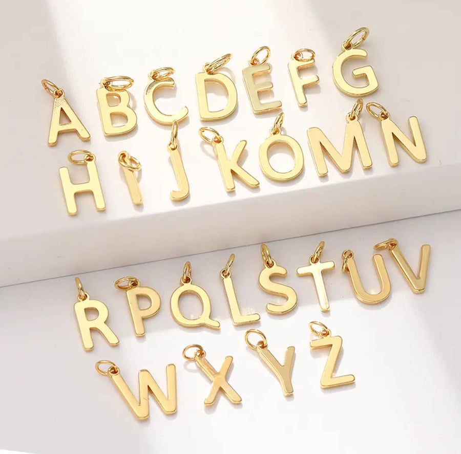 C Initial Smooth Shiny Charm-Savvy Bling