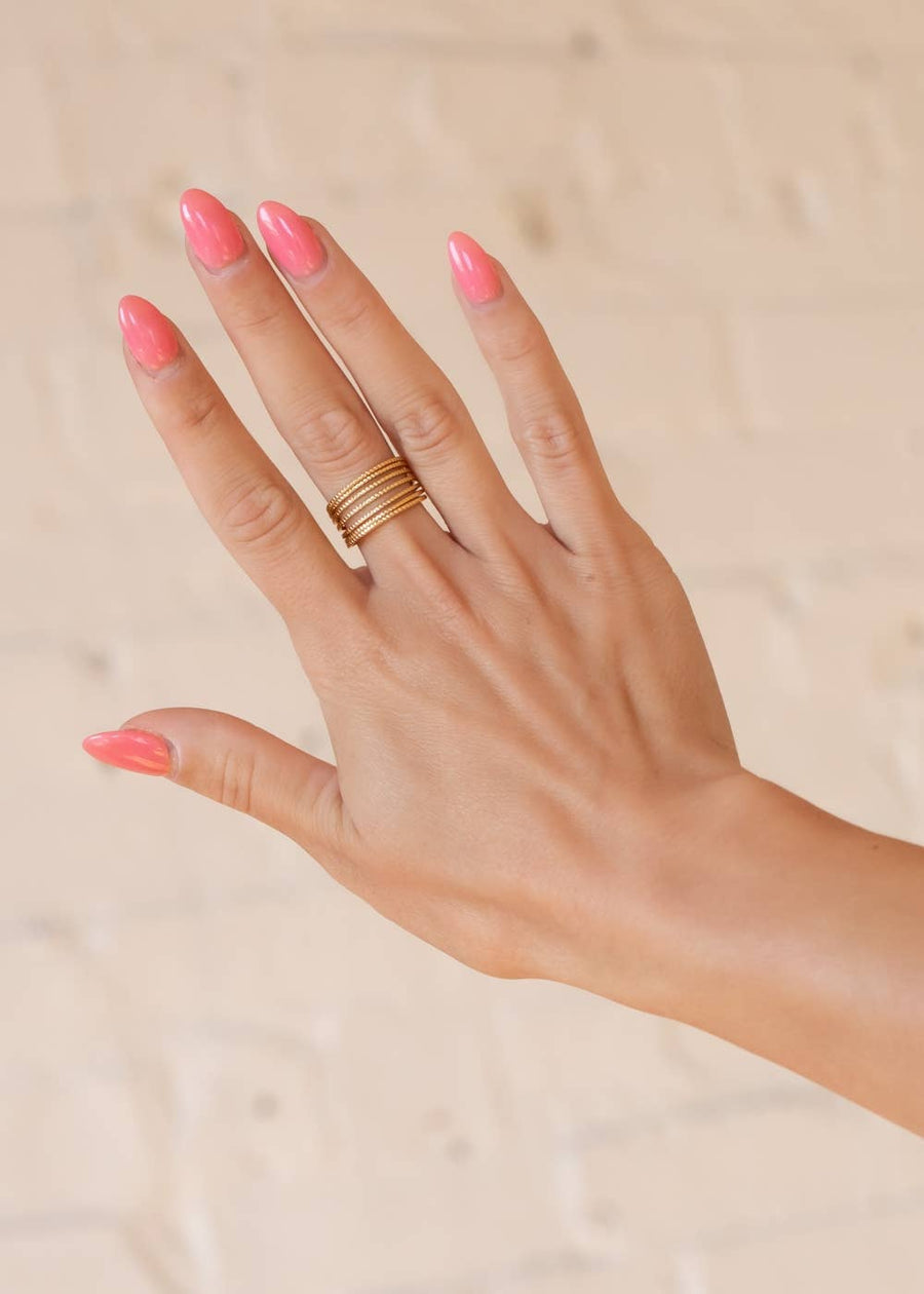 Gold Dainty Multi-Strand Ring