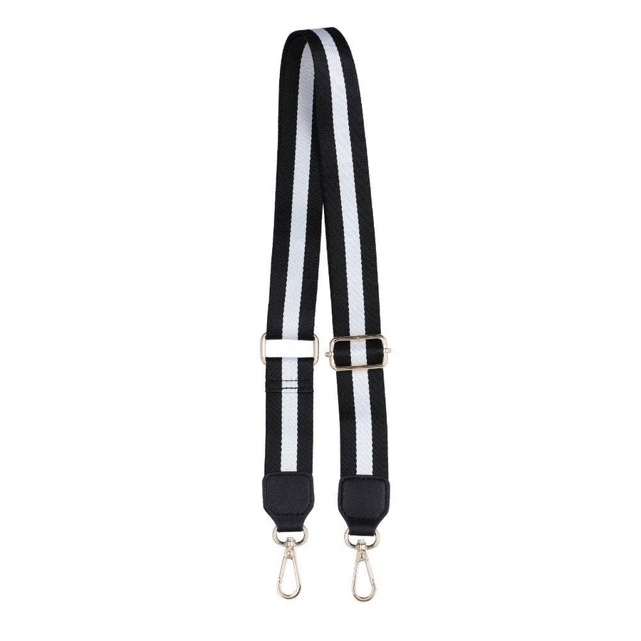 Sol and Selene - Adjustable Shoulder Crossbody Guitar Strap: Black White Black