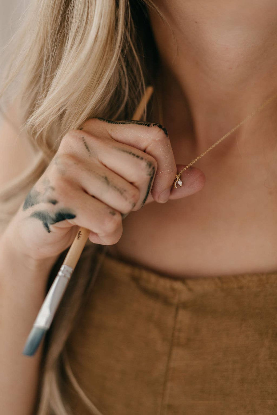 Dear Heart - In the Valley | Christian Necklace Gift | Psalm 23:4: 18"