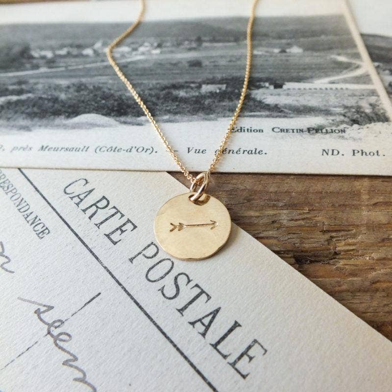 Becoming Jewelry - Arrow Necklace: Gold Fill