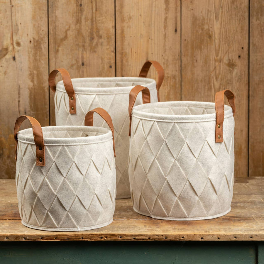 CIRCLE FELT BASKETS