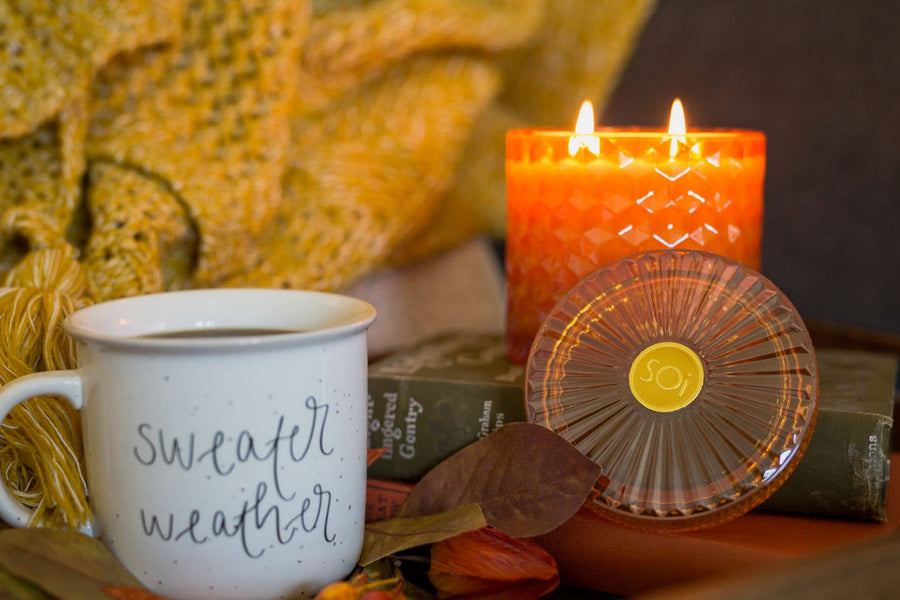 Pomander Orange 15oz Shimmer Candle 2 wick