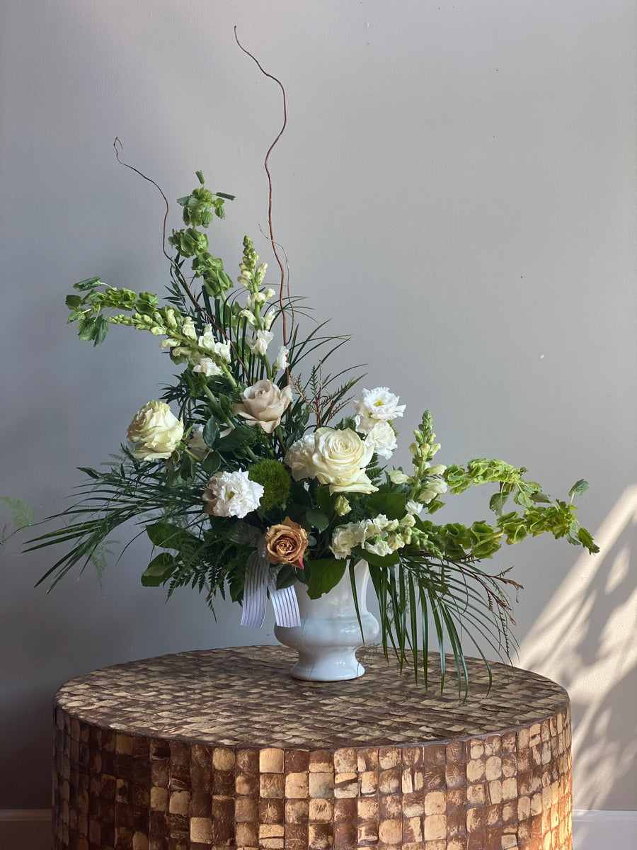Large Urn Sympathy Design - Whites and Neutrals
