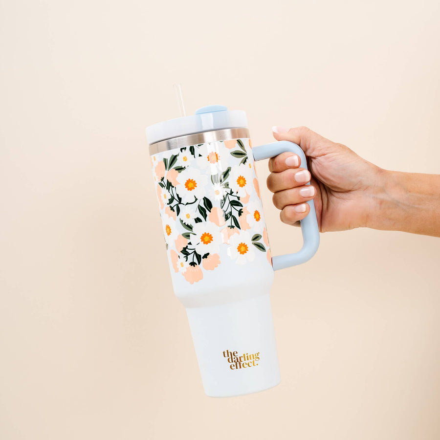 The Darling Effect - 40oz Take Me Everywhere Tumbler - Flower Talk