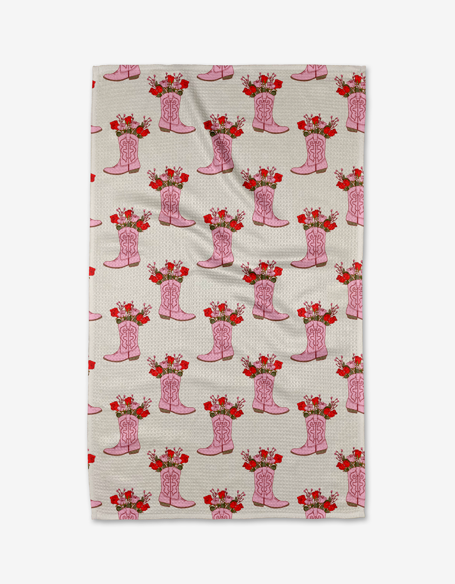 Geometry - Cowgirl Boots Tea Towel