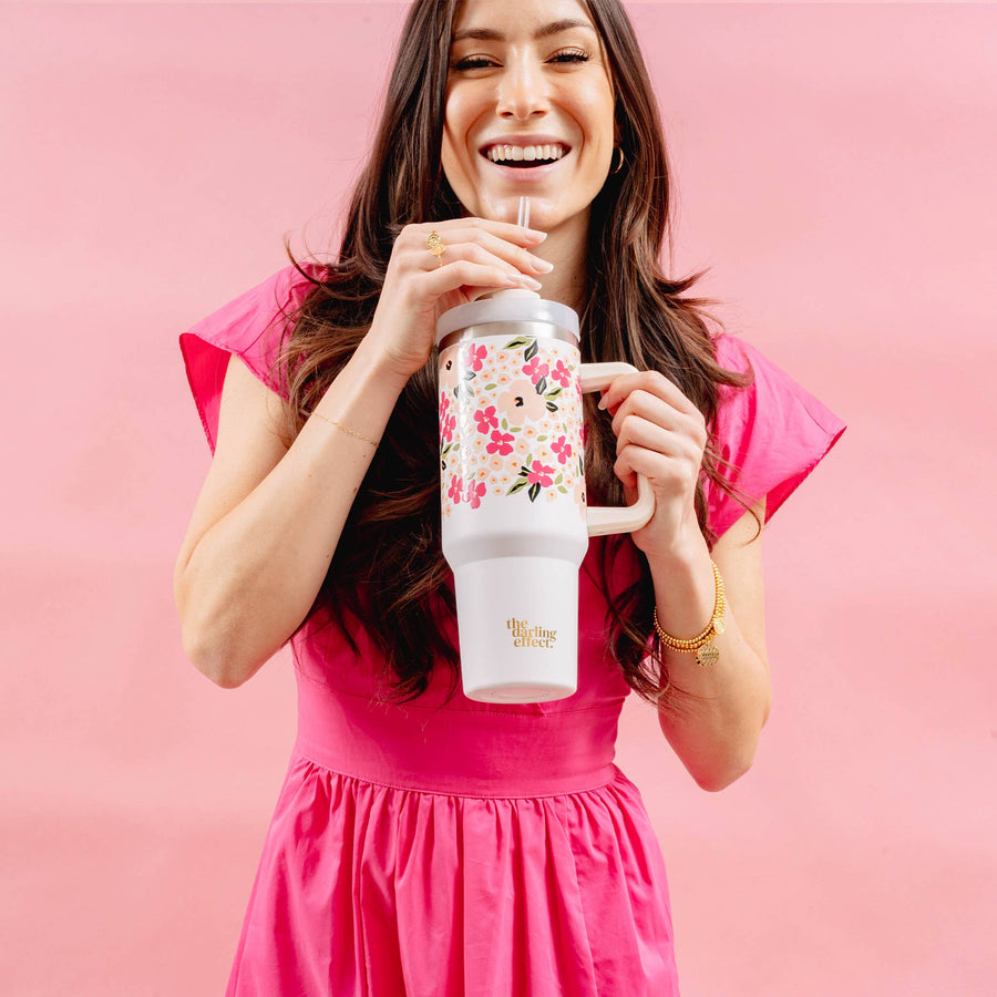 The Darling Effect - 40oz Take Me Everywhere Tumbler - Lively Flora
