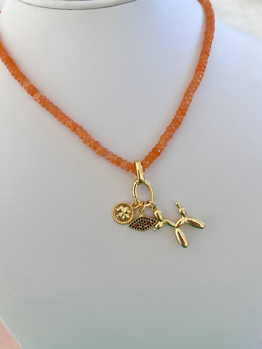 It's Especially Lucky - Spring/Summer Charm Bar Necklaces Vol. 1: Orange